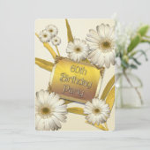 60. Geburtstagsparty Einladung mit den Molkereien (Stehend Vorderseite)