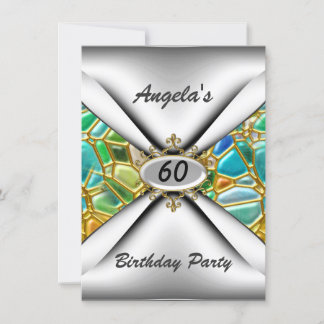 60. Geburtstagsparty Einladung sechzig