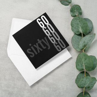 60. Geburtstagsparty Einladungen