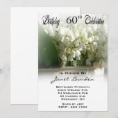 60. Geburtstagsparty Einladungen (Vorne/Hinten)