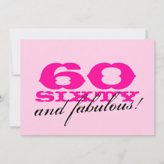 60. Geburtstagsparty Einladungen für Frauen