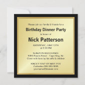 60. Geburtstagsparty Einladungen - Kundenspezifisc (Rückseite)