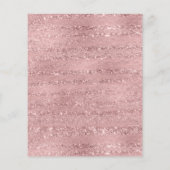 60. Geburtstagsparty Elegante Rose Gold (Rückseite)