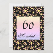 60. Geburtstagsparty Floral für sie Einladung (Vorderseite)