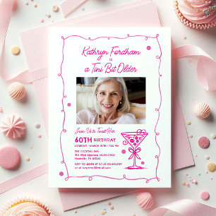 60. Geburtstagsparty Foto Espresso Martini Einladung