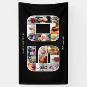 60. Geburtstagsparty FotoCollage Banner (Vertikal)