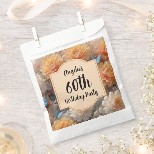 60. Geburtstagsparty Geschenktütchen (Ausgeschnitten)