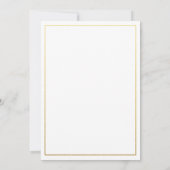 60. Geburtstagsparty Hübsch Blumengoldnummer 60 Einladung (Rückseite)