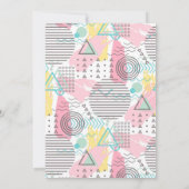 60. Geburtstagsparty in Sassy Pink Retro 60. Gebur Einladung (Rückseite)