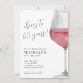 60. Geburtstagsparty jubelt bis sechzig Einladung (Vorderseite)