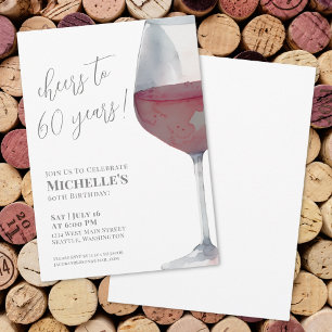 60. Geburtstagsparty jubelt bis sechzig Einladung