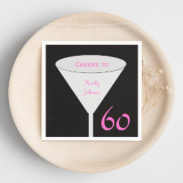 60. Geburtstagsparty Paper Napkins Serviette
