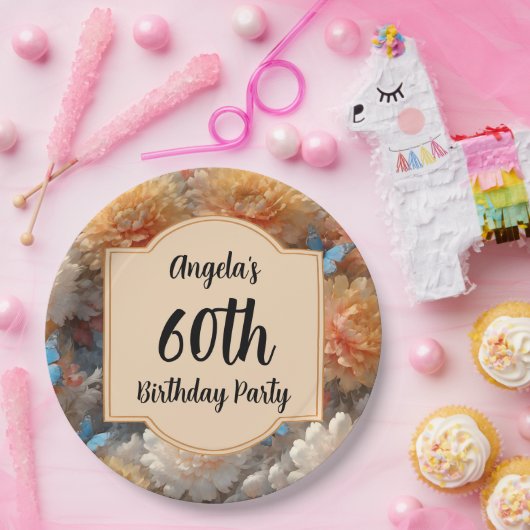 60. Geburtstagsparty Pappteller (Party)