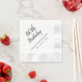 60. Geburtstagsparty Personalisiert Napkins Serviette (Beispiel)