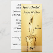 60. Geburtstagsparty Personalisierte Einladung (Vorne/Hinten)