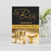 60. Geburtstagsparty Personalisierte Einladung (Stehend Vorderseite)