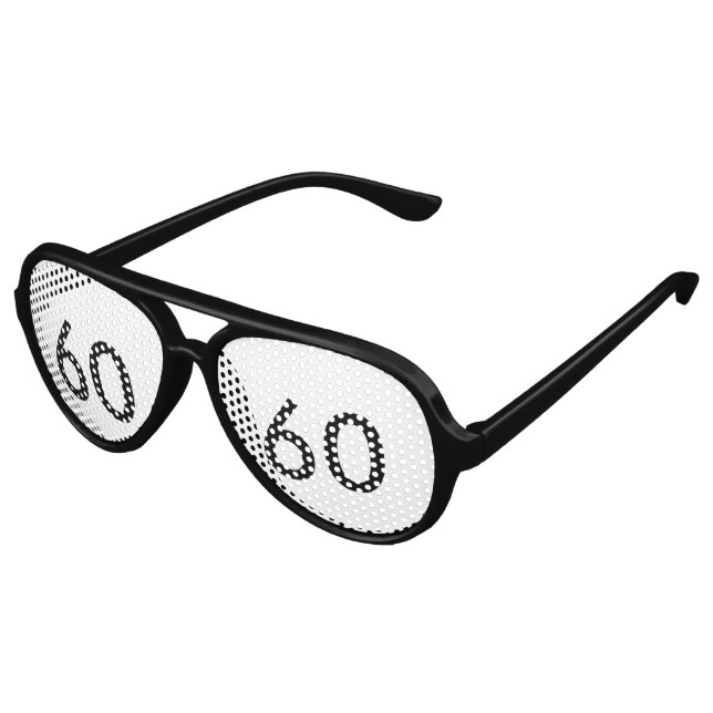 60. Geburtstagsparty Shades Sonnenbrille (Schrägansicht)