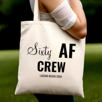 60. Geburtstagsparty Sixty AF Crew Squad Group Ges