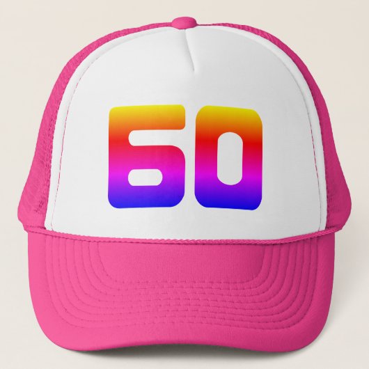 60. Geburtstagsparty Truckerkappe (Vorderseite)