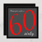 60. Geburtstagsparty| Vorlage (Vorne/Hinten)