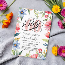 60. Geburtstagsparty Wasserfarben Foto