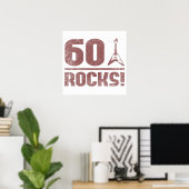 60. Geburtstagsrocks Poster (Heimbüro)