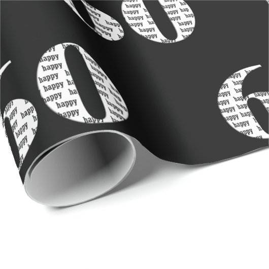 60. Geburtstagstext Geschenkpapier (Rolleneckpunkt)
