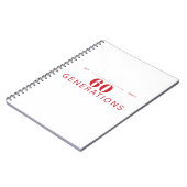 60 Generations of Grit & Grace Notizblock (Linke Seite)
