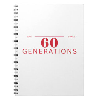 60 Generations of Grit & Grace Notizblock