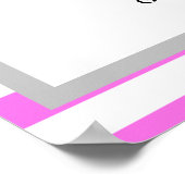 60 Gerahmte Hochzeitskizze in Rosa/Weiß Poster (Ecke)