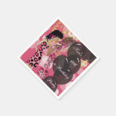 60. Girl Birthday Bash Party | Vorlage | DIY Serviette (Ecke)