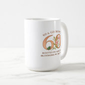 60 & Glorious - Blühende Grace Kaffeetasse (VorderseiteRechts)