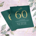 60 Green Gold Budget 60. Geburtstag Einladung Flyer<br><div class="desc">Feiern Sie Ihren 60. Geburtstag stilvoll mit diesem atemberaubenden Grün- und Goldladen-Flyer! Dieser Flyer besticht durch ein stilvolles und modernes "Hello 60"-Design, das sich perfekt für Ihren besondere Anlass eignet. Mit dieser preisgünstigen Option können Sie alle Ihre Freunde und Ihre Familie einladen, Ihren großen Tag zu feiern, ohne die Bank...</div>