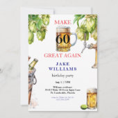 60 Große Bier Geburtstagsparty Einladung (Vorderseite)