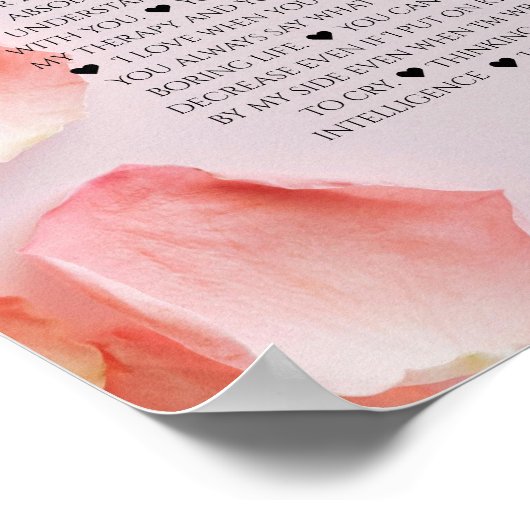 60 Gründe, aus denen wir Ihnen Geschenk Liebe, Bli Poster (Ecke)