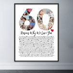 60 Gründe für die Liebe der 60. Geburtstagskollage Poster<br><div class="desc">Feiern Sie Liebe und schaffen Sie dauerhafte Erinnerungen mit diesen Gründen Warum ich Liebe Sie Foto Collage. Diese anpassbare Vorlage ermöglicht Ihnen, ein herzliches und personalisiertes Geschenk zu machen, das für verschiedene Anlässe, von Hochzeitsfeiern bis zu Geburtstagen, Valentinstag, oder einfach nur weil, perfekt ist. Gründe warum ich Sie Liebe -...</div>