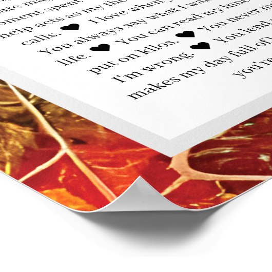 60 Gründe für die Liebe Poster (Ecke)