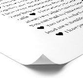 60 Gründe für die Liebe Poster (Ecke)