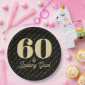 60 & Gute Geburtstage aussehen Pappteller (Party)