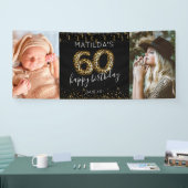 60. Happy Birthday Foto Banner (Messe)