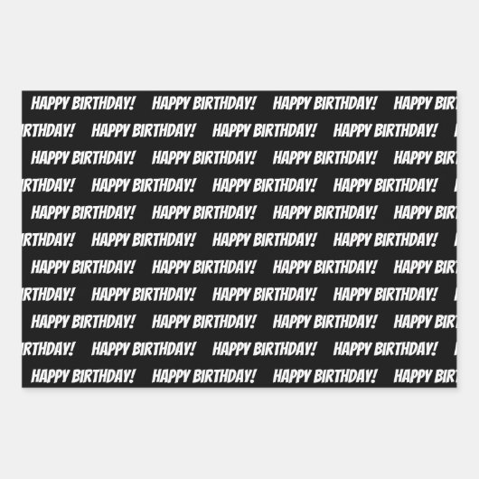 60. Happy Birthday Individuelle Name Wrapping Pape Geschenkpapier Set (Vorderseite 3)