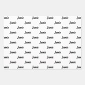 60. Happy Birthday Individuelle Name Wrapping Pape Geschenkpapier Set (Vorderseite 2)