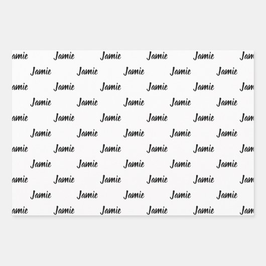 60. Happy Birthday Individuelle Name Wrapping Pape Geschenkpapier Set (Vorderseite 2)