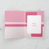 60 heute rosa schwarz 60. Geburtstag Karte (Innenseite)