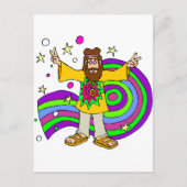 60 Hippy Postkarte (Vorderseite)