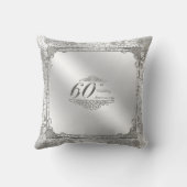 60. Hochzeit-Jubiläum-Foto-Kissen Kissen (Rückseite)