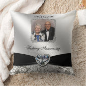 60. Hochzeit-Jubiläum-Foto-Kissen Kissen (Decke)