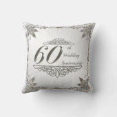 60. Hochzeit-Jubiläum-Kissen Kissen (Rückseite)
