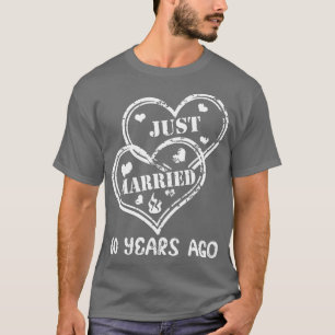 60. Hochzeit Jubiläum Paar nur verheiratet 60 Ye T-Shirt