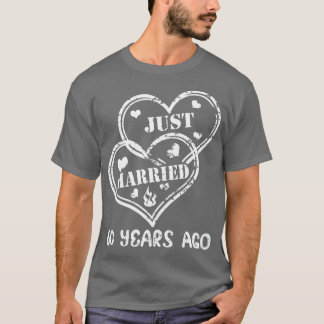 60. Hochzeit Jubiläum Paar nur verheiratet 60 Ye T-Shirt
